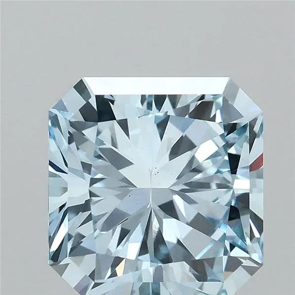 2.91ct Square radiant Lab Grown Diamond (Colour Fancy Intense Blue, Clarity VS1, IGI Certified)