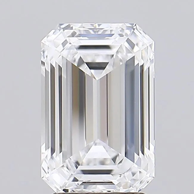2.92ct Emerald Lab Grown Diamond (Colour D, Clarity FL, Cut EX, IGI Certified)
