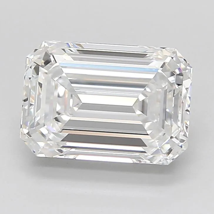 2.92ct Emerald Lab Grown Diamond (Colour D, Clarity IF, Cut EX, IGI Certified)