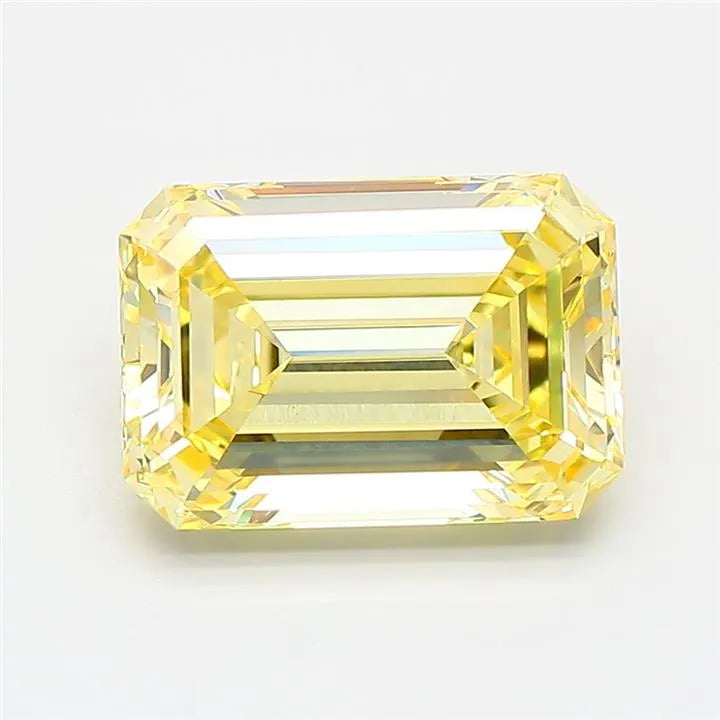 2.92ct Emerald Lab Grown Diamond (Colour Fancy Intense Yellow, Clarity VS1, IGI Certified)