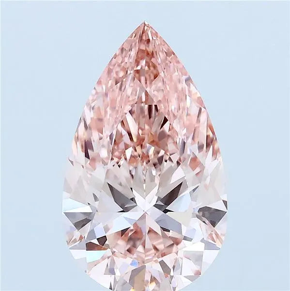 2.92ct Pear Lab Grown Diamond (Colour Fancy Vivid Pink, Clarity VVS2, IGI Certified)