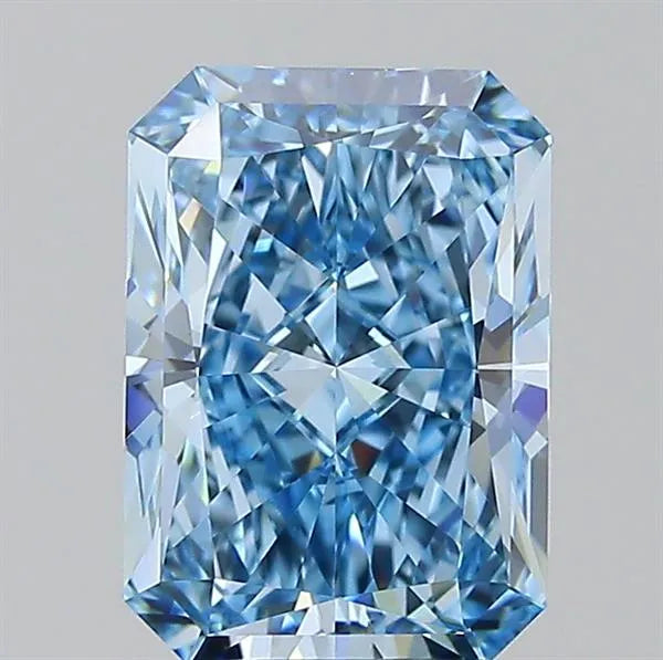 2.92ct Radiant Lab Grown Diamond (Colour Fancy Vivid Blue, Clarity VVS1, IGI Certified)