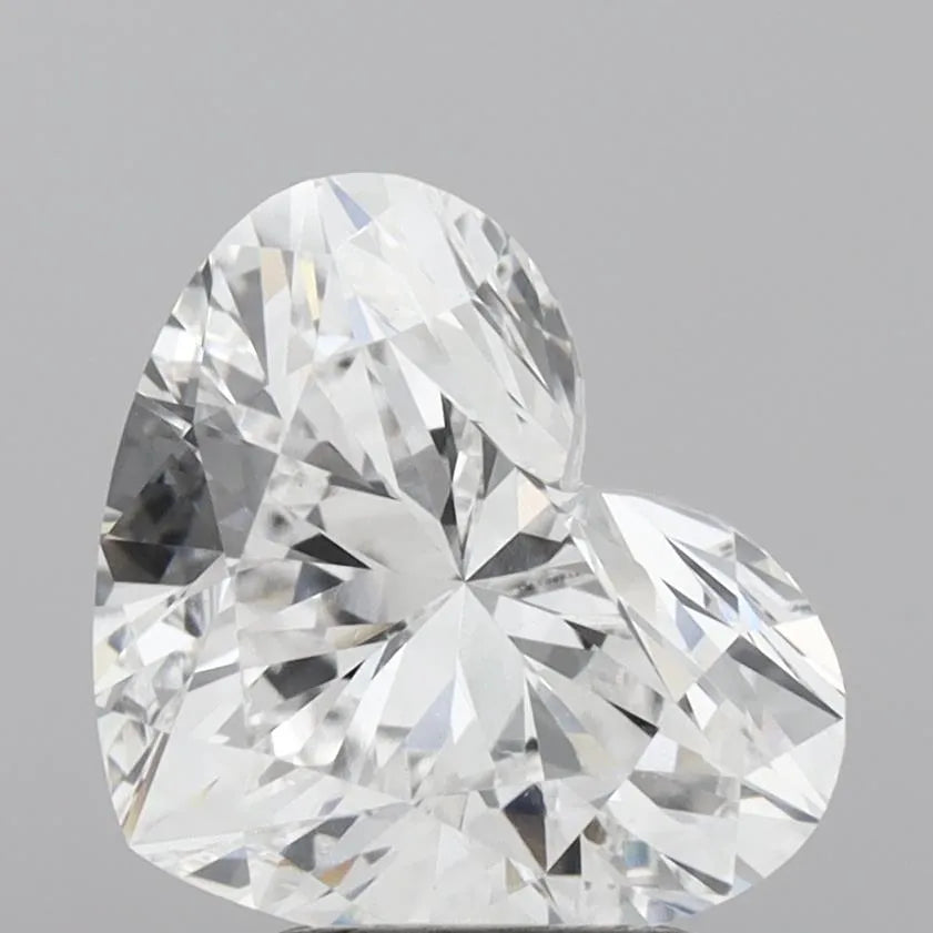2.93ct Heart Lab Grown Diamond (Colour D, Clarity VVS2, IGI Certified)
