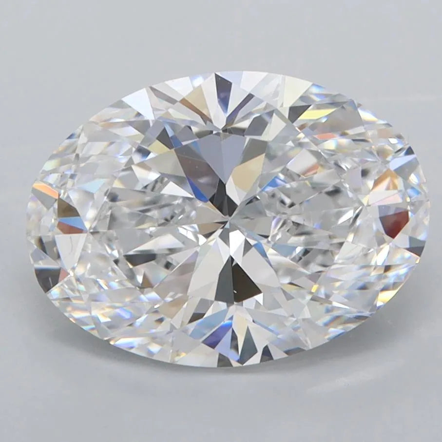 2.93ct Oval Lab Grown Diamond (Colour D, Clarity FL, IGI Certified)