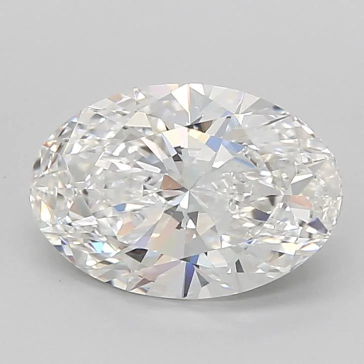 2.93ct Oval Lab Grown Diamond (Colour E, Clarity VVS2, IGI Certified)
