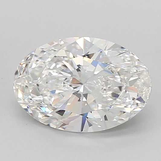 2.93ct Oval Lab Grown Diamond (Colour E, Clarity VVS2, IGI Certified)