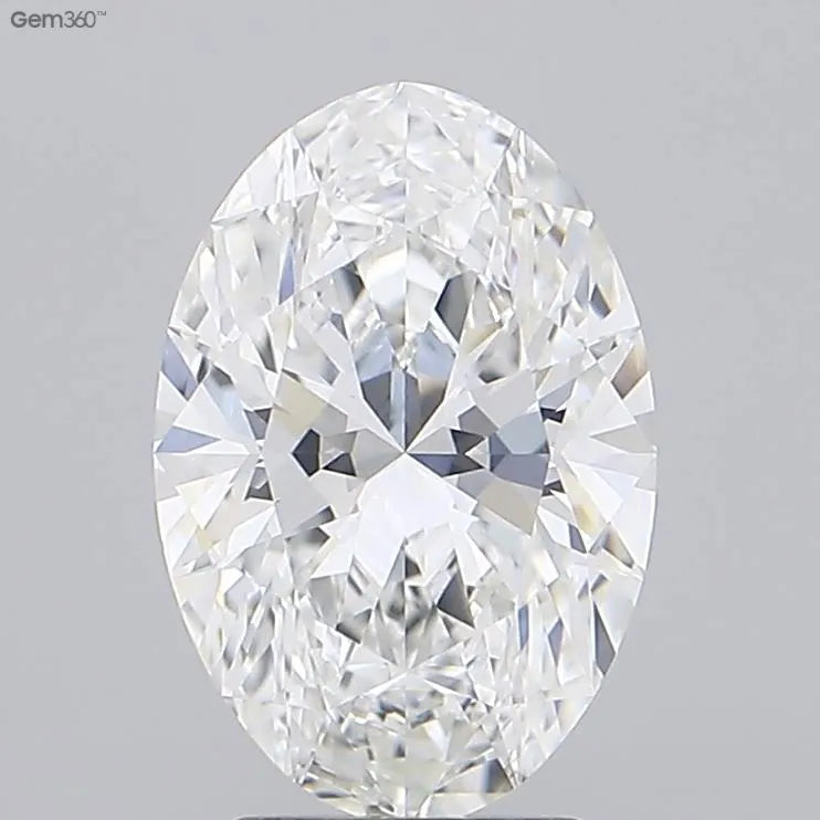 2.93ct Oval Lab Grown Diamond (Colour F, Clarity VVS2, IGI Certified)