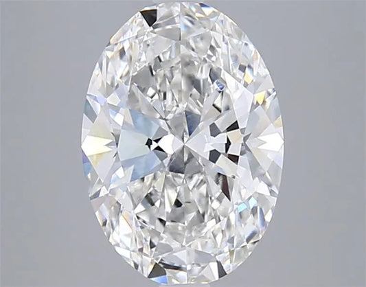 2.93ct Oval Lab Grown Diamond (Colour F, Clarity VVS2, IGI Certified)