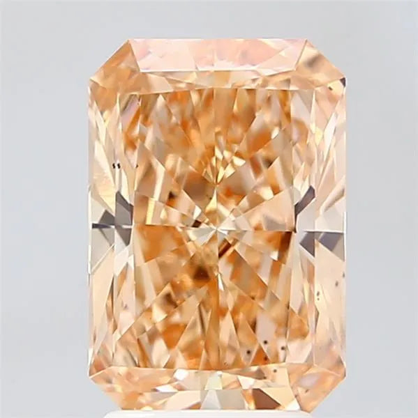 2.93ct Radiant Lab Grown Diamond (Colour Fancy Intense Brownish Orange, Clarity VS2, IGI Certified)