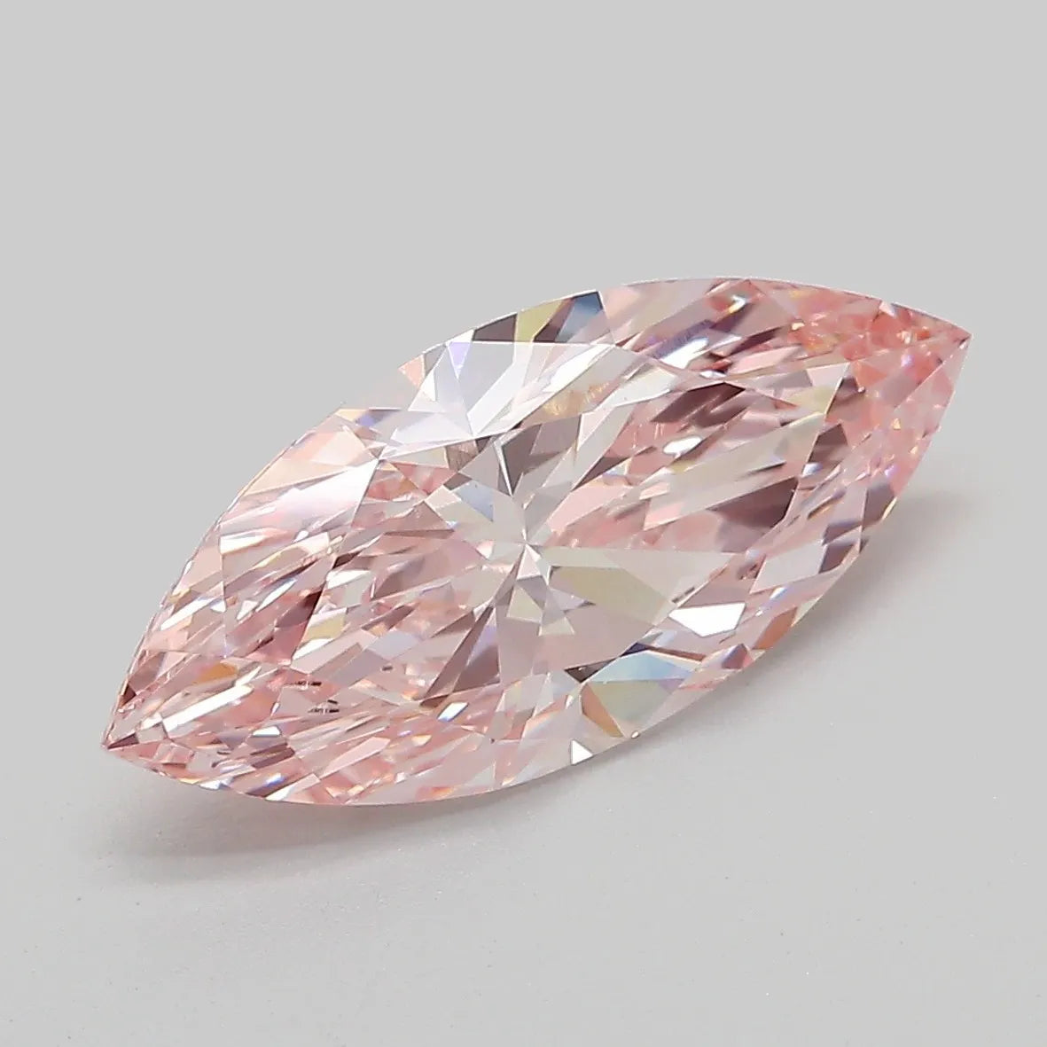 2.94ct Marquise Lab Grown Diamond (Colour Fancy Intense Pink, Clarity VS1, IGI Certified)