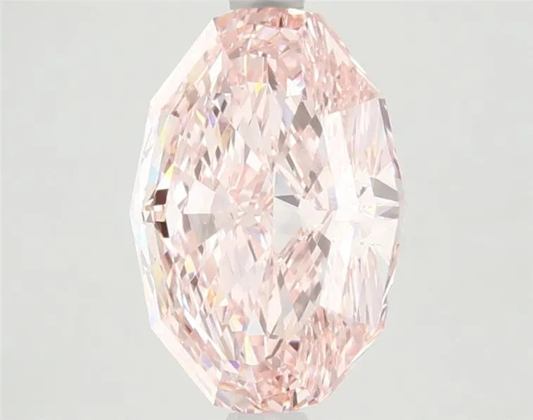 2.95ct Oval Lab Grown Diamond (Colour Fancy Vivid Pink, Clarity VVS2, IGI Certified)