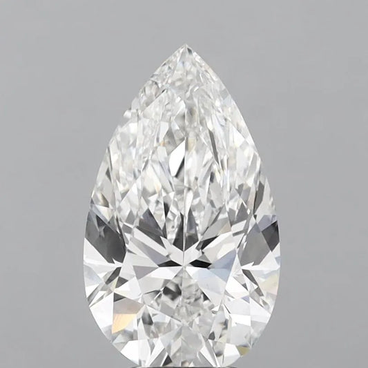 2.95ct Pear Lab Grown Diamond (Colour E, Clarity VVS2, IGI Certified)