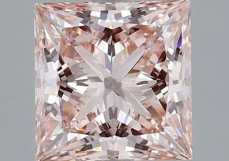 2.97ct Princess Lab Grown Diamond (Colour Fancy Pink, Clarity VS1, IGI Certified)