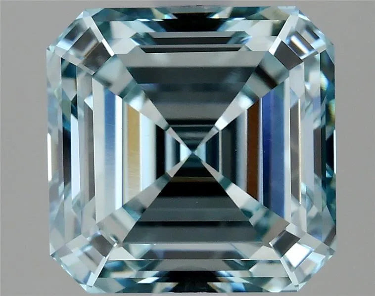 2.99ct Asscher Lab Grown Diamond (Colour Fancy Intense Blue, Clarity VS1, IGI Certified)
