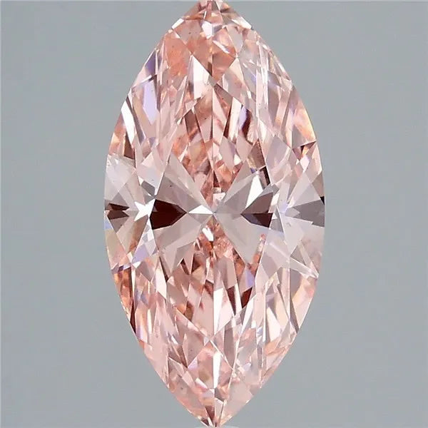 2.99ct Marquise Lab Grown Diamond (Colour Fancy Vivid Pink, Clarity VS2, IGI Certified)