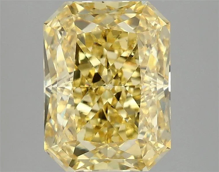 2.99ct Radiant Lab Grown Diamond (Colour Fancy Vivid Yellow, Clarity VS2, IGI Certified)