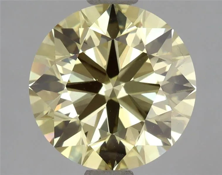 2.99ct Round Lab Grown Diamond (Colour Fancy Yellow, Clarity VS1, Cut EX, IGI Certified)
