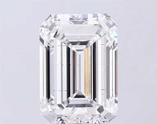 3.00ct Emerald Lab Grown Diamond (Colour D, Clarity SI1, IGI Certified)