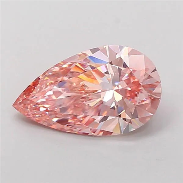 2.03ct Pear Lab Grown Diamond (Colour Fancy Vivid Pink, Clarity VS1, IGI Certified)