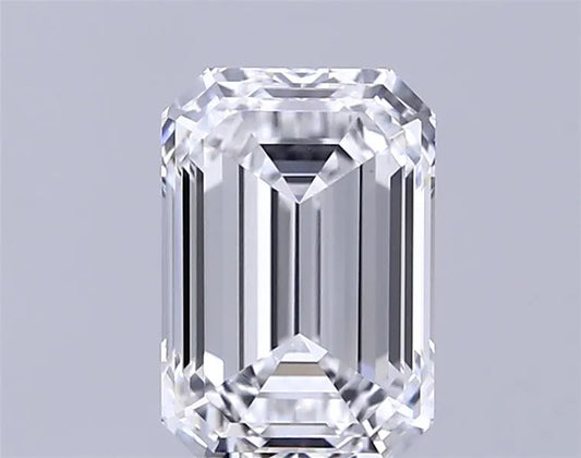 3.02ct Emerald Lab Grown Diamond (Colour D, Clarity IF, IGI Certified)