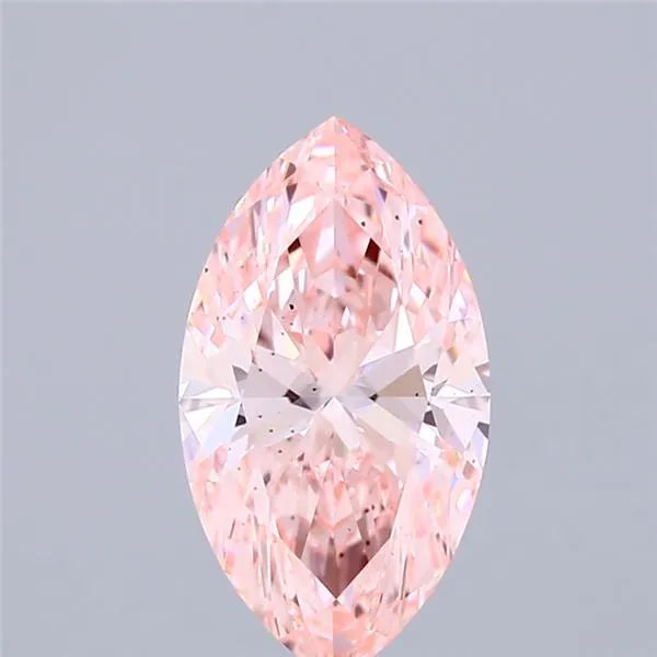 1.56ct Marquise Lab Grown Diamond (Colour Fancy Vivid Pink, Clarity VS2, IGI Certified)