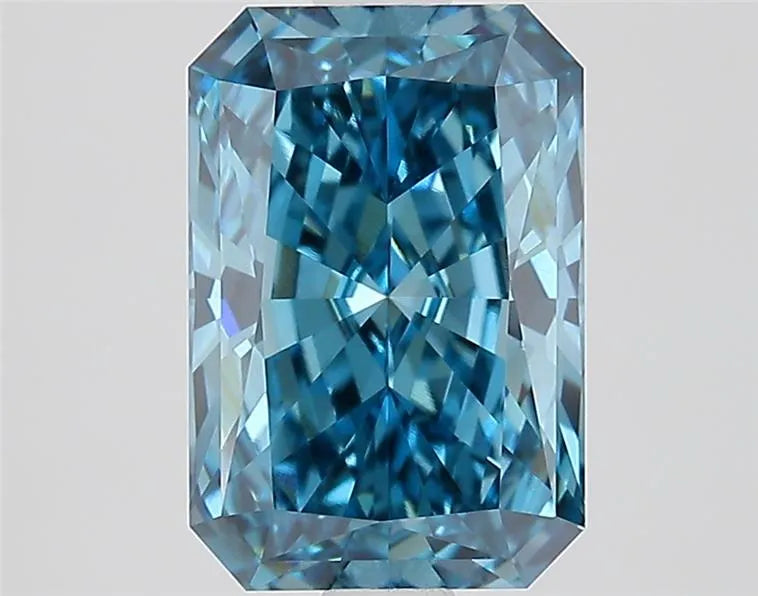 2.03ct Radiant Lab Grown Diamond (Colour Fancy Vivid Blue, Clarity VVS2, IGI Certified)