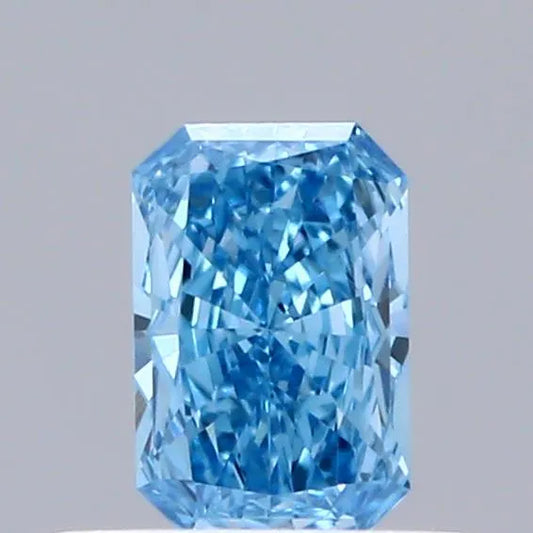 0.33ct Radiant Lab Grown Diamond (Colour Fancy Vivid Blue, Clarity VVS1, IGI Certified)