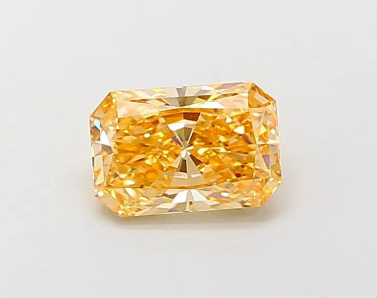 1.07ct Radiant Lab Grown Diamond (Colour Fancy Intense Orangey Yellow, Clarity VVS2, IGI Certified)
