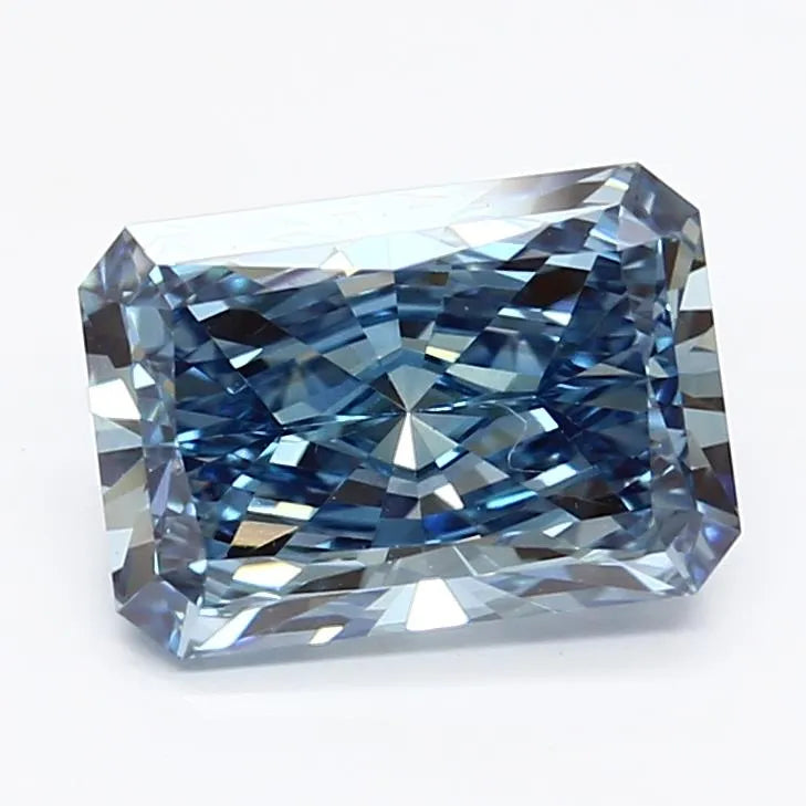 2.03ct Radiant Lab Grown Diamond (Colour Fancy Vivid Blue, Clarity VVS2, IGI Certified)