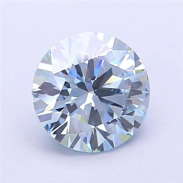 2.01ct Round Lab Grown Diamond (Colour Fancy Intense Blue, Clarity VS1, Cut EX, IGI Certified)