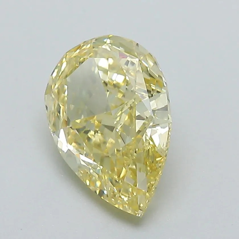 1.78ct Pear Lab Grown Diamond (Colour Fancy Intense Yellow, Clarity VVS2, IGI Certified)
