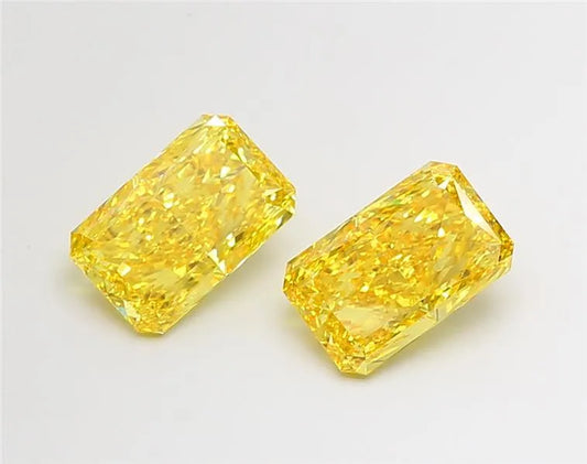 4.05ct Radiant Lab Grown Diamond (Colour Fancy Vivid Yellow, Clarity VS2, IGI Certified)