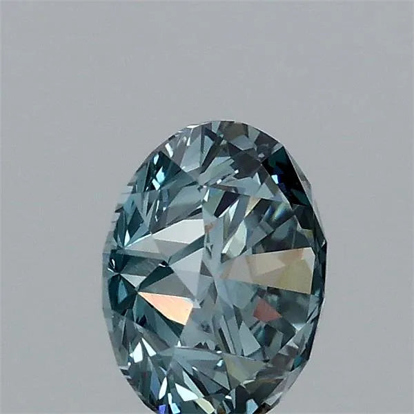1.00ct Round Lab Grown Diamond (Colour Fancy Vivid Blue, Clarity VS1, Cut ID, IGI Certified)