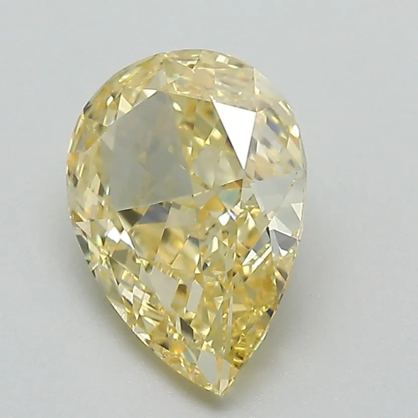 1.93ct Pear Lab Grown Diamond (Colour Fancy Vivid Yellow, Clarity VVS2, IGI Certified)