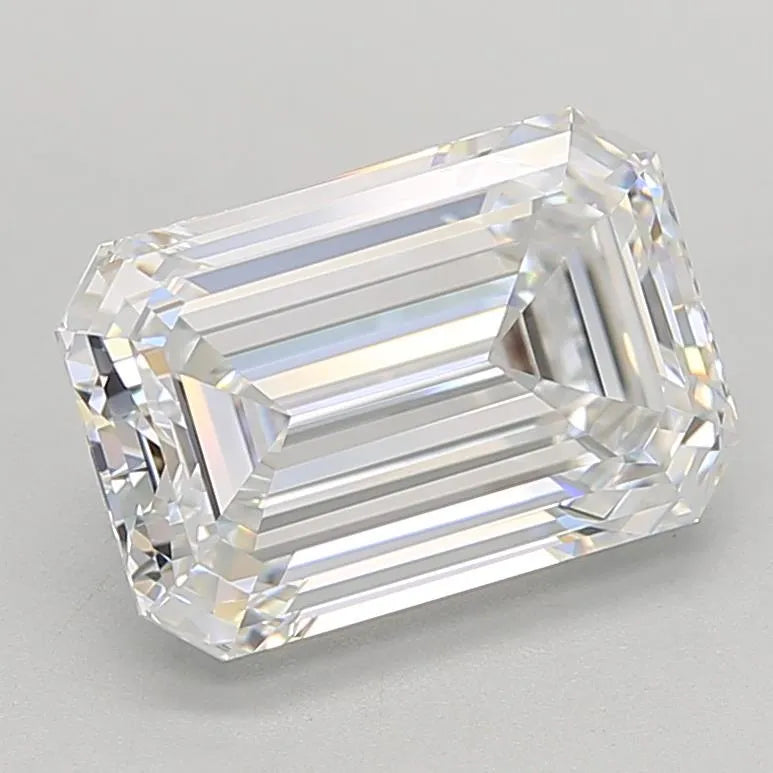 3.02ct Emerald Lab Grown Diamond (Colour E, Clarity IF, IGI Certified)