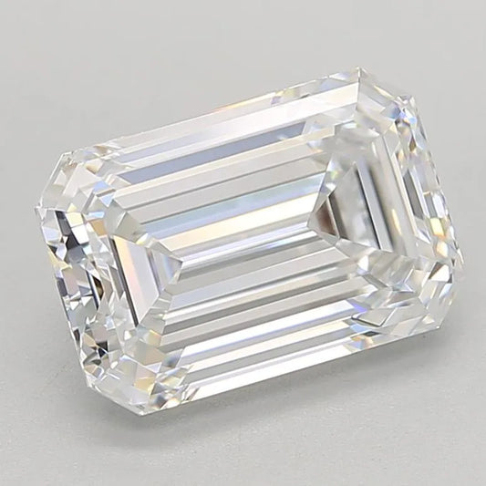 3.02ct Emerald Lab Grown Diamond (Colour E, Clarity IF, IGI Certified)