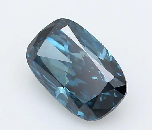 0.61ct Cushion modified Lab Grown Diamond (Colour Fancy Deep Blue, Clarity VS2, IGI Certified)