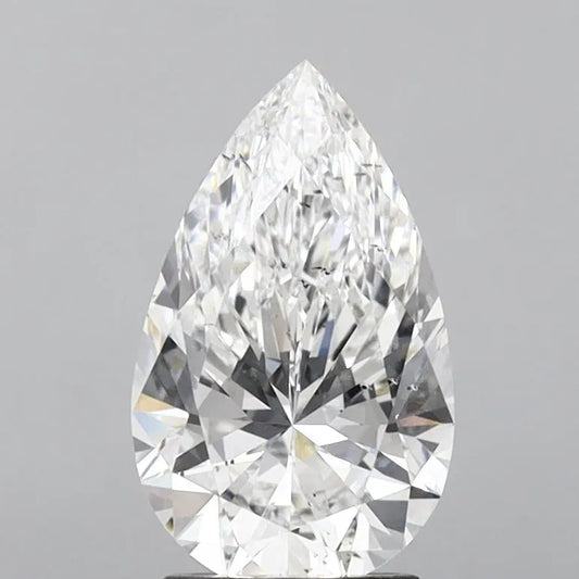 2.58ct Pear Lab Grown Diamond (Colour E, Clarity SI1, IGI Certified)