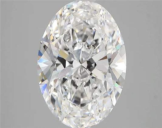 4.29ct Oval Lab Grown Diamond (Colour D, Clarity VVS2, IGI Certified)