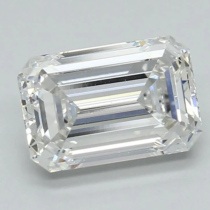 2.59ct Emerald Lab Grown Diamond (Colour G, Clarity VVS2, IGI Certified)