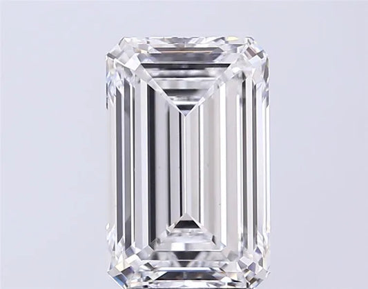 4.00ct Emerald Lab Grown Diamond (Colour D, Clarity VVS2, IGI Certified)