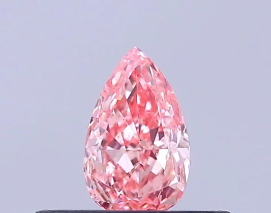 0.25ct Pear Lab Grown Diamond (Colour Fancy Intense Pink, Clarity VS2, IGI Certified)