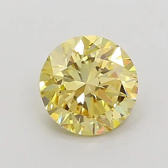 1.02ct Round Lab Grown Diamond (Colour Fancy Yellow, Clarity VS2, Cut VG, IGI Certified)