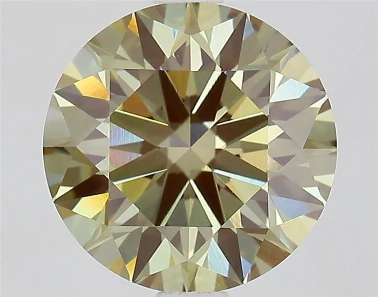 2.52ct Round Lab Grown Diamond (Colour Fancy Intense Green, Clarity VS1, Cut ID, IGI Certified)