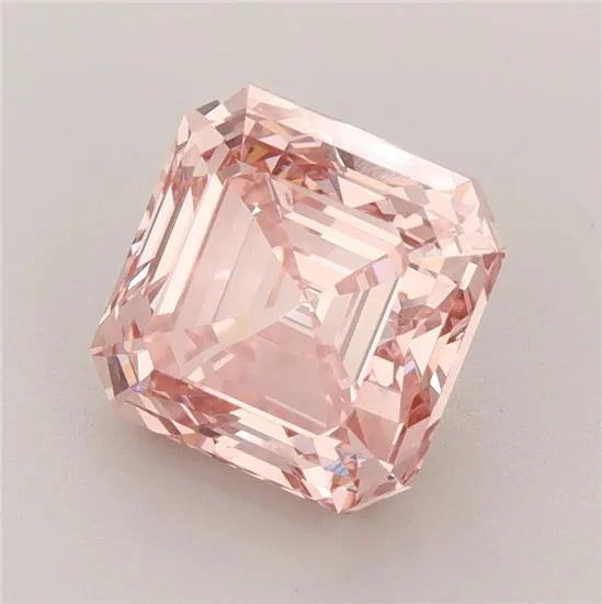 3.20ct Square emerald Lab Grown Diamond (Colour Fancy Intense Pink, Clarity VVS2, IGI Certified)