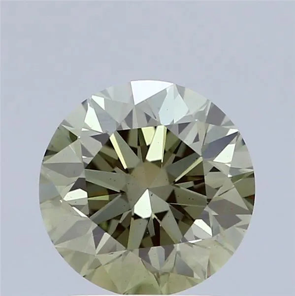 2.01ct Round Lab Grown Diamond (Colour Fancy Vivid Green, Clarity VS2, Cut EX, IGI Certified)