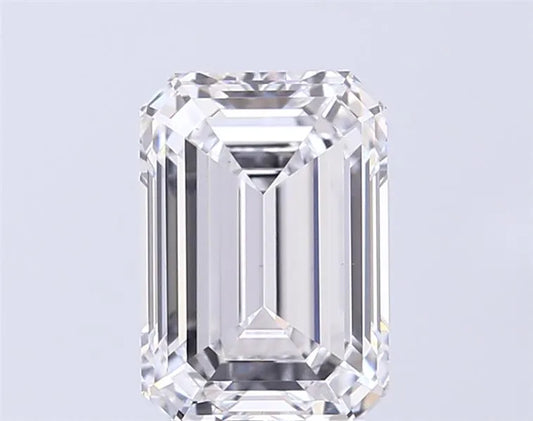 3.51ct Emerald Lab Grown Diamond (Colour D, Clarity VVS2, IGI Certified)