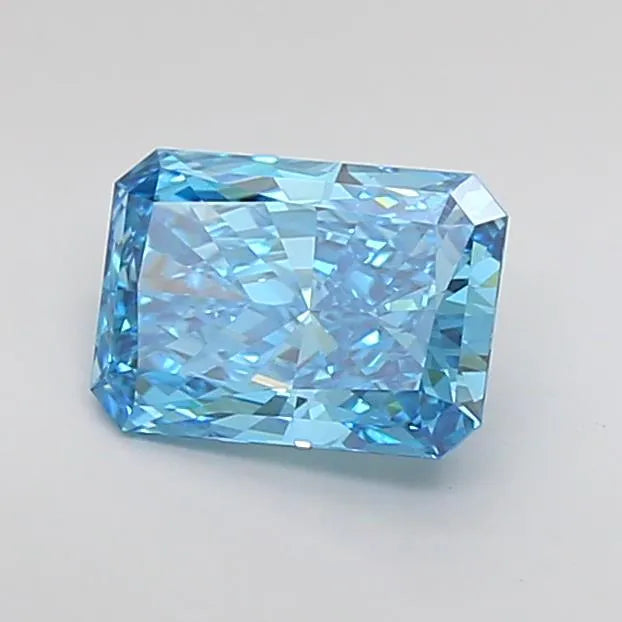 1.59ct Radiant Lab Grown Diamond (Colour Fancy Vivid Blue, Clarity VS1, IGI Certified)