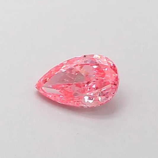 0.20ct Pear Lab Grown Diamond (Colour Fancy Vivid Pink, Clarity VVS2, IGI Certified)