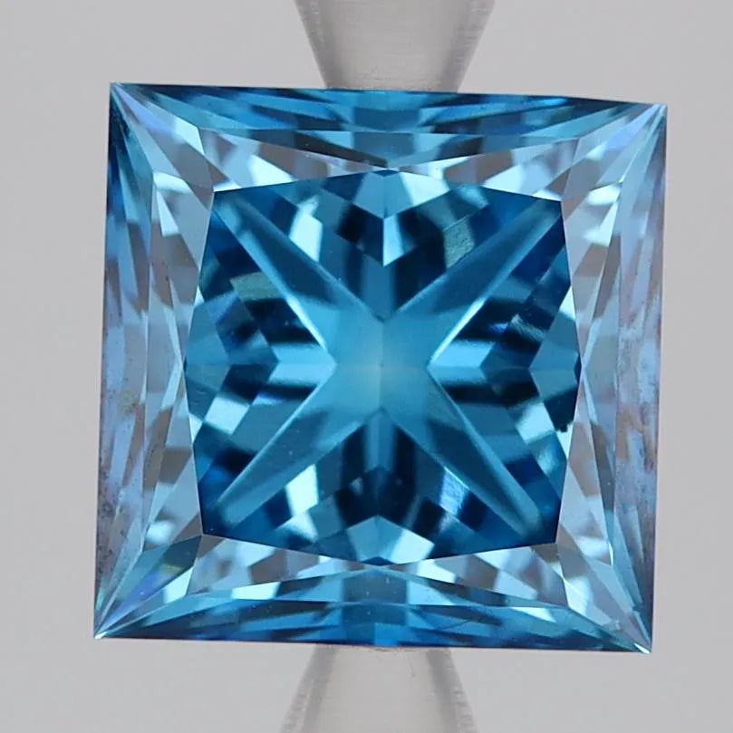 3.09ct Princess Lab Grown Diamond (Colour Fancy Deep Blue, Clarity VS1, Cut GD, IGI Certified)